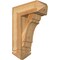 Ekena Millwork Olympic Arts and Crafts Rough Sawn Bracket w/ Offset Brace, Western Red Cedar, 8"W x 20"D x 28"H BKT0806X20X28OLY03RWR - alternate 1